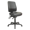 Buro Roma Office Chair 3 Lever High Back Dillon PU Seat Slide Vinyl Black 717-PU13-SS - SuperOffice
