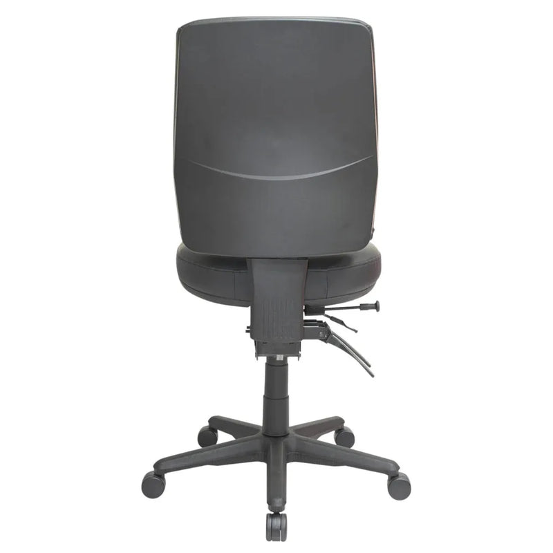 Buro Roma Office Chair 3 Lever High Back Dillon PU Seat Slide Vinyl Black 717-PU13-SS - SuperOffice