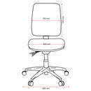 Buro Roma Office Chair 3 Lever High Back Seat Slide Black 717-63-SS - SuperOffice