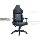 Buro x PowerA Navigator Gaming Chair Ergonomic 4D Armrests Headrest 155-PU3 - SuperOffice