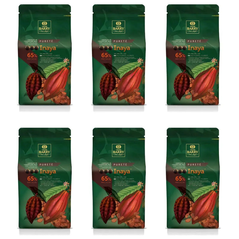 Cacao Barry Inaya Dark Couverture 65% Pistols 1kg 6 Pack Bulk CHDS65INAY2BU73 - SuperOffice
