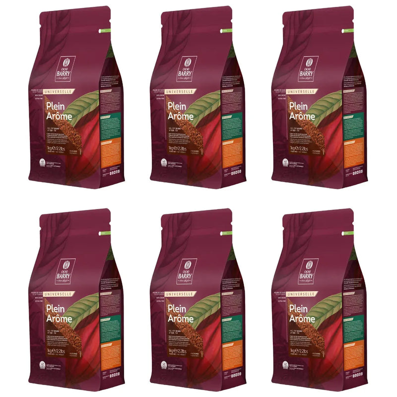 Cacao Barry Plein Arôme Cocoa Powder 1kg 6 Pack Bulk DCP22PLAR089B - SuperOffice