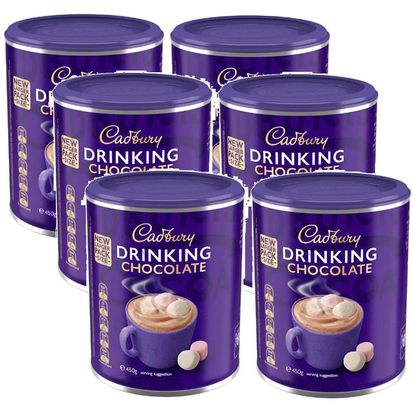 Cadbury Milk Drinking Chocolate Powder 450g Pack 6 Bulk Carton 234840 (Pack 6) - SuperOffice
