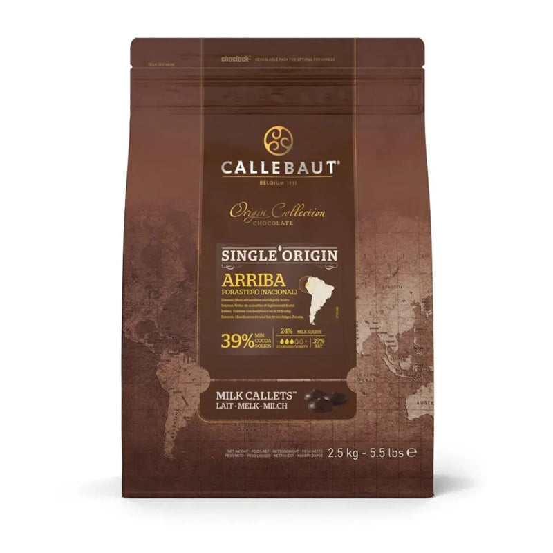 Callebaut Arriba 39% Milk Chocolate Callets 2.5kg CHMQ415AR2BU75 - SuperOffice