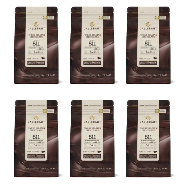 Callebaut Dark Bittersweet Chocolate Callets 1kg Bag 6 Pack 8112BU73 - SuperOffice