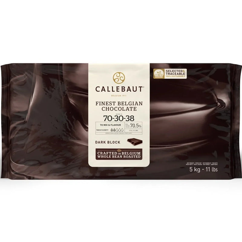 Callebaut Dark Chocolate Couverture Block 70-30-38 5kg 703038NV132 - SuperOffice