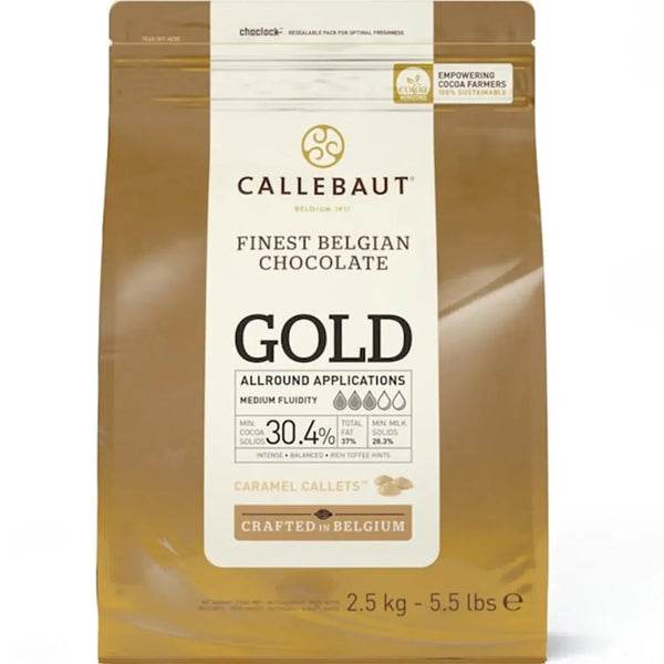 Callebaut Gold Caramel Chocolate Callets 2.5kg CHKR30GOLD2BU75 - SuperOffice