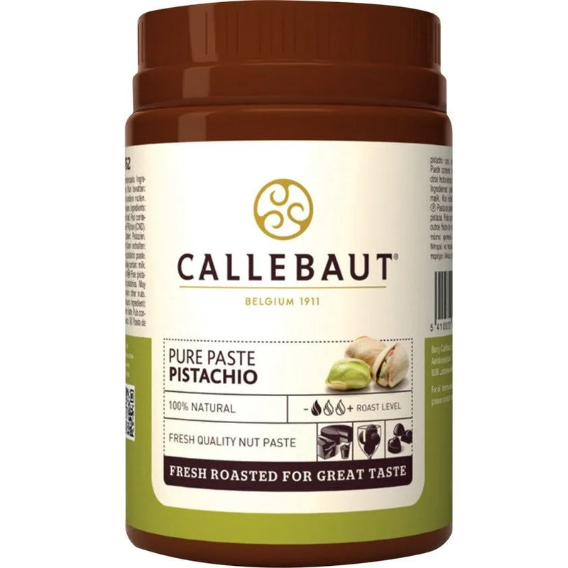 Callebaut Pistachio Pure Paste 100% Natural 1kg Tub NPOPI1E418A - SuperOffice