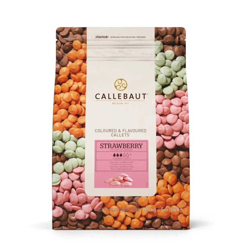 Callebaut Strawberry Chocolate Callets 2.5kg STRAWBERRY2BU75 - SuperOffice