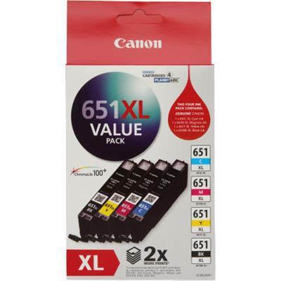Canon Cli651Xl Ink Cartridge High Yield Value Pack CLI651XLVP - SuperOffice