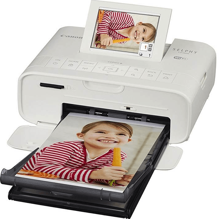 Canon CP1300 Selphy Printer White Colour Wireless Portable Inkjet CP1300WH - SuperOffice