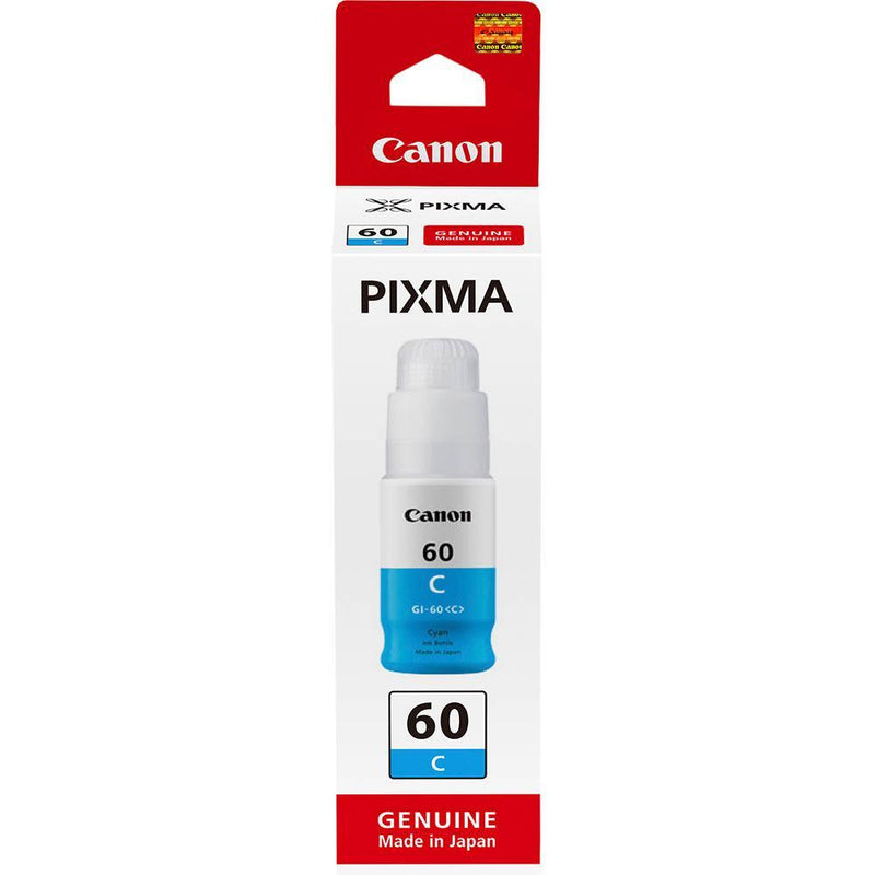 Canon GI60 Ink Cartridge Refill Bottle Cyan Genuine Original GI60C - SuperOffice