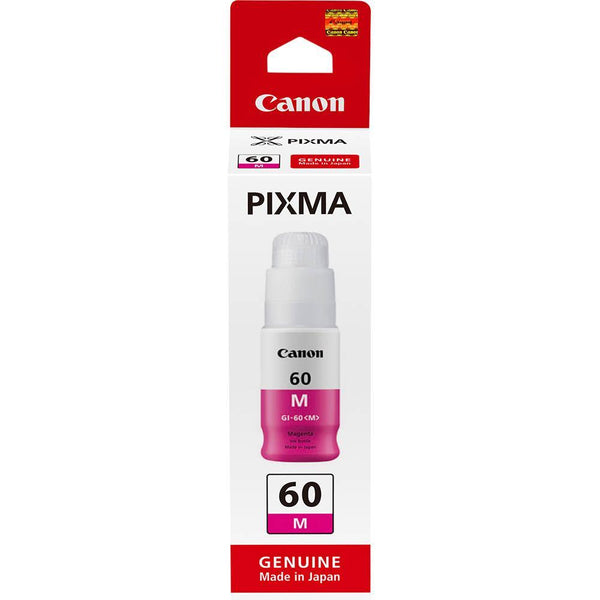 Canon GI60 Ink Cartridge Refill Bottle Magenta Genuine Original GI60M - SuperOffice