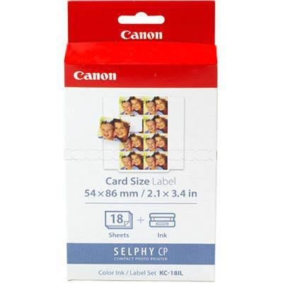 Canon Kc-18Il Selphy Ink And Card Labels 54 X 86Mm KC18IL - SuperOffice