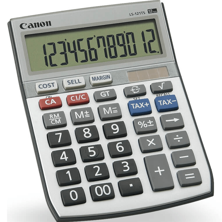 Canon LS-121TS Calculator Desktop Tax 12 Digit LS121TS - SuperOffice