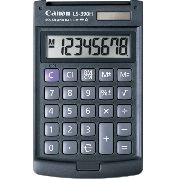 Canon LS-390HBL 8 Digit Pocket Calculator LS390HBL CCLS390HBL - SuperOffice