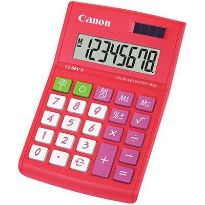 Canon Ls88Vii Mini Desktop Calculator Red LS88VIIR - SuperOffice