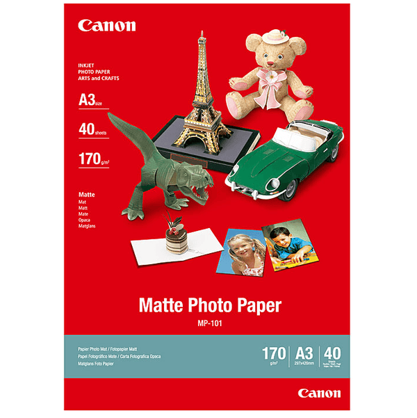 Canon Matte Photo Paper 170Gsm A3 Pack 40 Sheets MP101A3 - SuperOffice