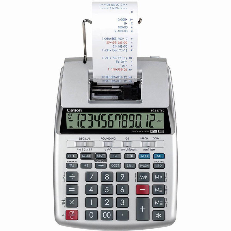 Canon P23-DTSC II Printing Calculator 12 Digit 2-Colour P23DTSCII - SuperOffice