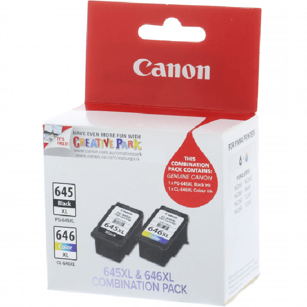 Canon PG645XL CL646XL Ink Cartridge High Yield Twin Pack PG645XLCL646XLCP - SuperOffice