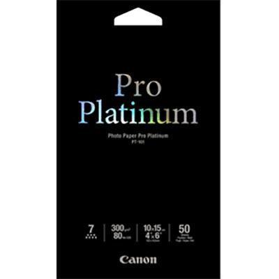Canon Photo Paper Pro Platinum 300Gsm 6 X 4 Inch Pack 50 PT1014X650 - SuperOffice