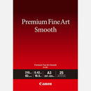 Canon Premium Fine Art Smooth Photo Paper 310Gsm A3+ White Pack 25 FASM1A3 - SuperOffice