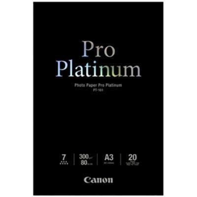 Canon Pro Platinum Glossy Photo Paper 300Gsm A3 Pack 20 PT101A3 - SuperOffice