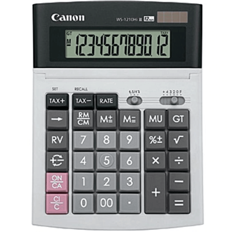 Canon WS210 Hi III Desktop Calculator 12 Digits WS1210HIIII - SuperOffice