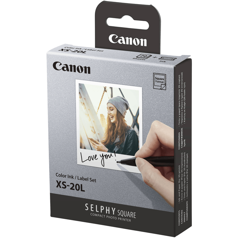 Canon XS-20L Paper Selphy Square Glossy White Pack 100 XS-20L (5 Packs) - SuperOffice