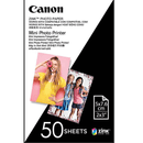 Canon Zink Mini Photo Printer Paper 2x3" Inch White Pack 50 Sheets MPPP50 - SuperOffice