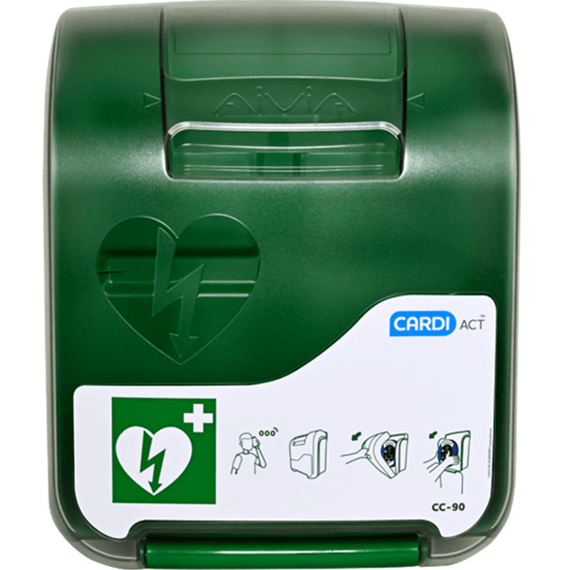 CardiAct AED/Defibrillator Alarmed Outdoor Weatherproof Cabinet Case Box CC-90 - SuperOffice