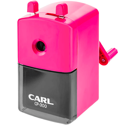 Carl Premium Pencil Sharpener CP300 Manual Rotary Pink 700306 - SuperOffice
