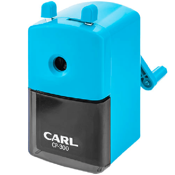 Carl Premium Pencil Sharpener CP300 Manual Rotary Sky Blue 700305 - SuperOffice