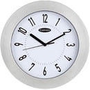 Carven Wall Clock 250mm Silver 3850025 - SuperOffice