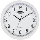 Carven Wall Clock 300mm White Frame CL300WH - SuperOffice
