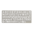 Celco C10 Letter Stencil 10mm 0168626 - SuperOffice