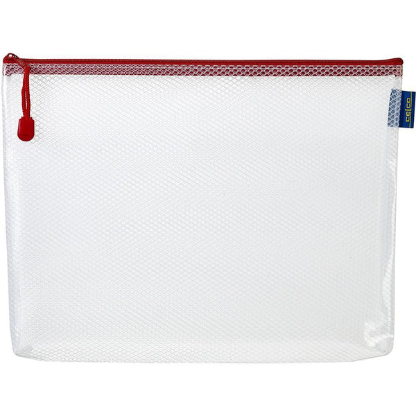 Celco Expandable Mesh Pouch Clear A4 Assorted 3989500 - SuperOffice