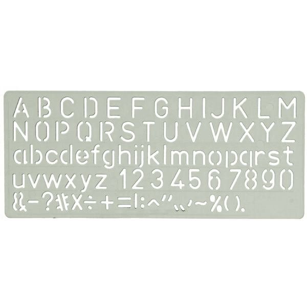 Celco Lettering Stencil 15Mm 0168634 - SuperOffice