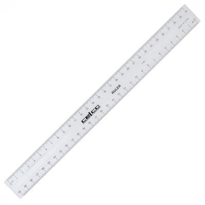 Celco Ruler School 300Mm Clear Box 25 0195156 - SuperOffice
