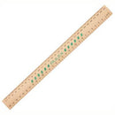 Celco Ruler Wooden Unpolished 300Mm 0321740 - SuperOffice