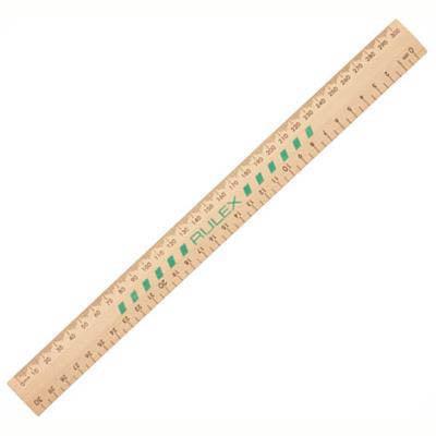 Celco Ruler Wooden Unpolished 300Mm 0321740 - SuperOffice