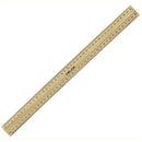 Celco Rulers Wooden Polished Drilled With Metal Edge 400Mm 0321770 - SuperOffice