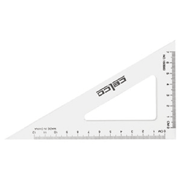 Celco Set Square 60 Degrees 140mm Pack 10 0102486 (Pack 10) - SuperOffice