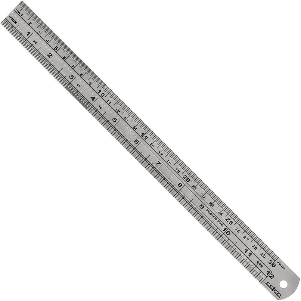 Celco Stainless Steel Ruler Imperial/Metric 300Mm | SuperOffice