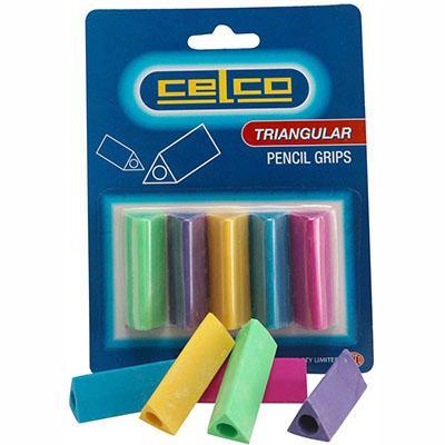 Celco Triangular Pencil Grip Card 5 Assorted 0291170 - SuperOffice