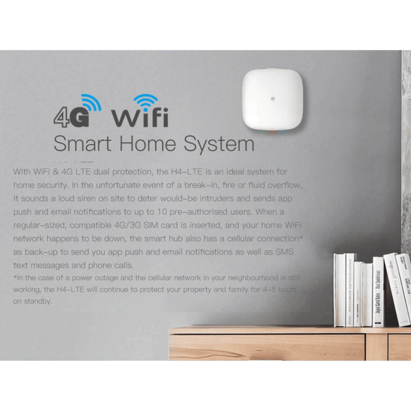 Chuango Wireless Smart Home Security Alarm System Door Window Sensors 4G H4-LTE H4-LTE - SuperOffice