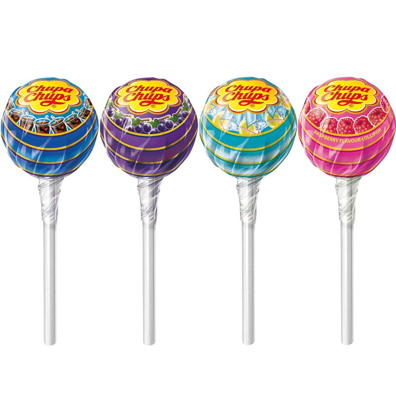 Chupa Chups Lollipops 100 Pack Tub Assorted Flavours 21752 - SuperOffice