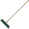 Cleanlink Outdoor Broom Hard Bristle Width With Wooden Handle Green 12124 - SuperOffice
