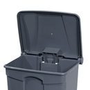 Cleanlink Rubbish Bin With Pedal Lid 68 Litre Grey 12061 - SuperOffice