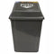 Cleanlink Rubbish Bin With Swing Lid 25 Litre Grey 12054 - SuperOffice